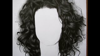 Cómo dibujar cabello chinoquebrado  How to draw curly hair [upl. by Alyosha]