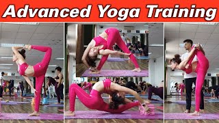 Advanced Yoga Training Backbend Hip Opening Twisting Yoga Pose  Yograja [upl. by Notyalk]