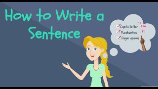 How to Write a Sentence for Kids  Kindergarten Writing [upl. by Irtimed987]