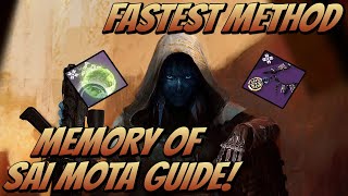 Memory of Sai Mota Guide Fastest Method Destiny 2 Shadowkeep [upl. by Nomar192]