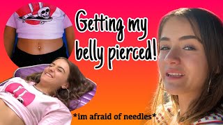 Getting my belly button PIERCED at 13 [upl. by Drews542]