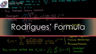 Legendres ODE III VerifyingProving Rodrigues Formula [upl. by Janeva]