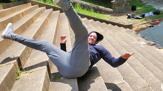 Stunt Man Training  Stair Falls [upl. by Parik]