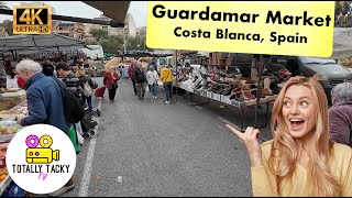 Guardamar Del Segura Wednesday Market Alicante Spain Walking Tour ASMR 4K [upl. by Ynettirb]