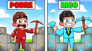 Minero POBRE vs RICO en Roblox [upl. by Noyes]