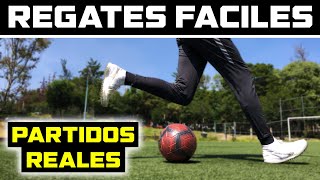 APRENDE 5 REGATES FACILES de FÚTBOL que PUEDES USAR en PARTIDOS REALES  TUTORIAL de FUTBOL [upl. by Einnij]