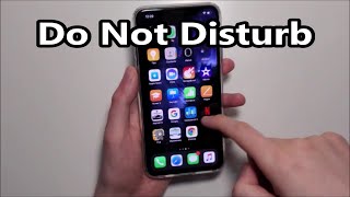 Do Not Disturb How to Turn On or Off iPhone 11 [upl. by Ainod919]