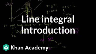 Introduction to the line integral  Multivariable Calculus  Khan Academy [upl. by Marya]