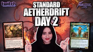 DAY 2 BREAKING AETHERDRIFT  Standard MTG Arena  Ashlizzlle VODs [upl. by Ben]