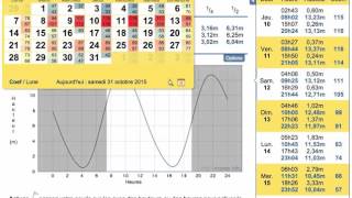 maréeinfo  Sélectionner une date  Annuaire des marées France [upl. by Farris758]