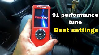 Superchips Flashpaq F5 Best Settings 2014 Silverado 53 [upl. by Server]