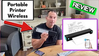 Portable Printer Wireless for Travel Review [upl. by Marek]