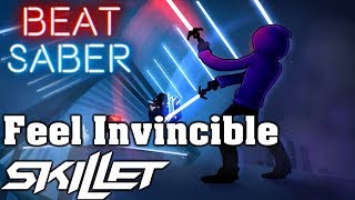 Beat Saber  Feel Invincible  Skillet custom song  FC [upl. by Yssirc485]