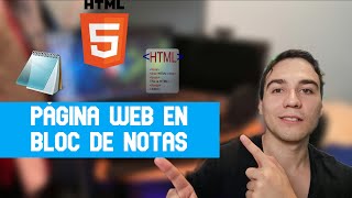 Cómo hacer una PÁGINA WEB en BLOC de NOTAS [upl. by Alitta]