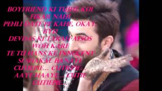 cutiepie lyrical  ae dil hai mushkil [upl. by Norvun]