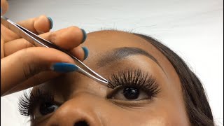 HOW TO Apply False Eyelashes for Beginners [upl. by Neret687]