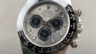 Rolex Cosmograph Daytona White Gold Oysterflex 116519LN Rolex Watch Review [upl. by Alfie335]