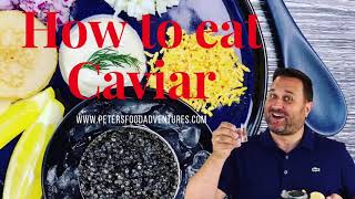 How to Eat Caviar икра [upl. by Winona]