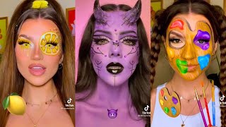 Emoji Makeup Challenge Compilation 😈🔥💦🌈🌺🌸🌼🌻 New tiktok trend Part 2 [upl. by Brigham]