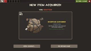 How To Craft a Backpack Expander in TF2 [upl. by Carney]