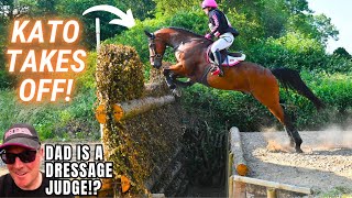 MY HORSE TAKES OFF  DAD BECOMES A DRESSAGE JUDGE  VLOG 104 [upl. by Meris16]