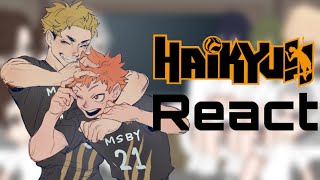 «Haikyuu» react to MSBY and AtsuHina [upl. by Concettina]