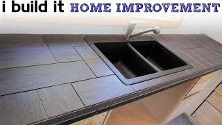 How To Install A Tile Counter Top [upl. by Atteiluj648]