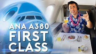 ANA A380 Flying Honu First Class Suite Honolulu Tokyo [upl. by O'Neil]