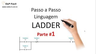 Vídeo 13  Passo a passo da Linguagem LADDER para CLP  PLC  Introdução [upl. by Kliment]