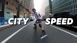 Speeding Through the City  Inline Skating Urban Flow Skate [upl. by Ainoz]