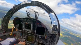 Spanish F18 Hornets NATO Scramble amp Takeoff Baltic Region • Cockpit View Over Estonia [upl. by Deyas]