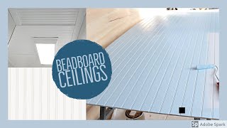 How to Install Beadboard to a Ceiling Yourself  EASY [upl. by Nenad]