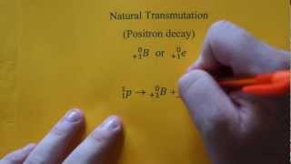 Writing Positron Decay Nuclear Equations [upl. by Hairu]