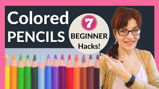 Colored Pencil Tutorial For Beginners 7 EASY hacks [upl. by Ynnam977]