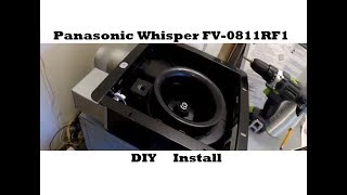 DIY Bathroom Exhaust Fan Install  Panasonic Whisper FV0811RF1 [upl. by Stedt679]