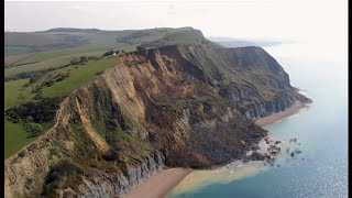 Jurassic Coast cliff collapse biggest in 60 years UK  BBC News  14th April 2021 [upl. by Utica193]