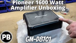 Pioneer 1600 Watt Bass Amplifier Unboxing  GMD8701 [upl. by Aniara147]