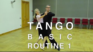 How to Dance Tango  Basic Routine 1 [upl. by Sunda]