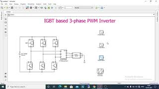 Three Phase PWM Inverter using MATLAB  Simulink [upl. by Anurb]