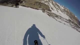 Skiing Passo Tonale Presena Glacier Top to Bottom March 2019 [upl. by Einnaoj103]