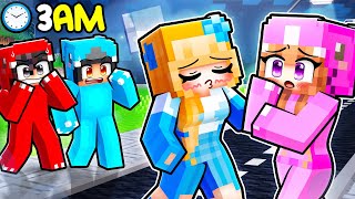 Crystal is SLEEPWALKING At 3AM In Minecraft [upl. by Neom]