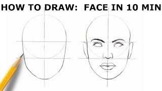 HOW TO DRAW FACE  Basic Proportion [upl. by Qirat]