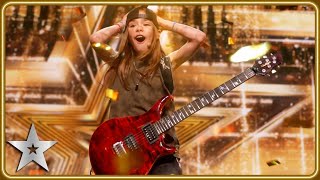 GOLDEN BUZZER winner Olly Pearson rocks with QUEEN guitar solo  Auditions  BGT 2025 [upl. by Stearns]