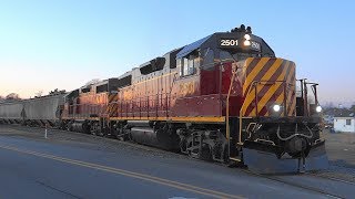 Delmarva Central Railroad Train Crossing Airport Road [upl. by Einahpets]