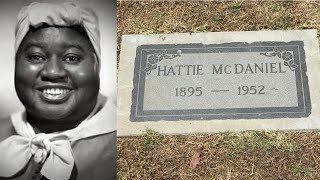 FAMOUS GRAVE TOUR Actress Hattie McDaniels Grave At Angelus Rosedale Cemetery Los Angeles CA [upl. by Ahsikram]