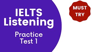 IELTS Listening Practice Test 1  Full Test with Audio and Answers [upl. by Amehsat]