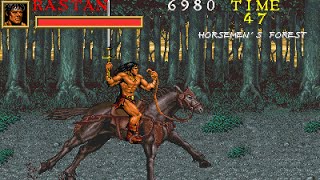 Warrior Blade Rastan Saga Episode III Longplay Arcade QHD [upl. by Fayth537]