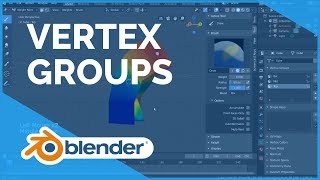 Vertex Groups  Blender 280 Fundamentals [upl. by Arrehs]