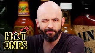 Binging with Babish Gets a Tattoo While Eating Spicy Wings  Hot Ones [upl. by Davina]