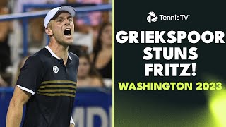 Tallon Griekspoor Shocks Taylor Fritz  Washington 2023 Highlights [upl. by Anes]